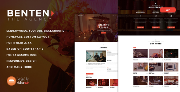 Benten v1.1 - Responsive One Page Portfolio Theme