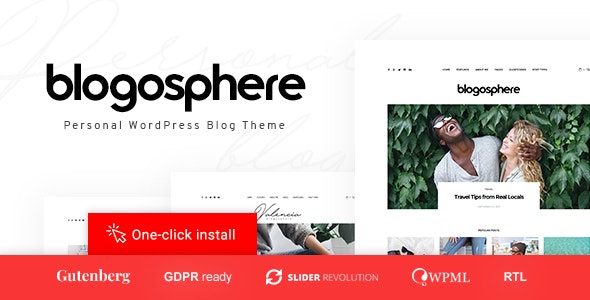 Blogosphere v1.0.5 - Multipurpose Blogging Theme