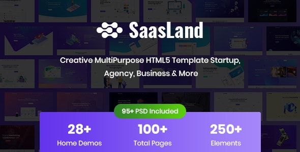 SaasLand v1.0 - Creative HTML5 Template for Saas, Startup & Agency