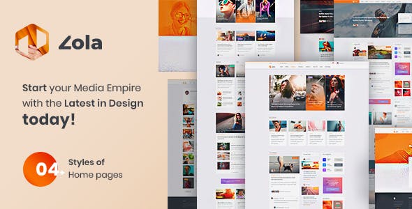 Zola v1.0 - Concept Magazine News Blogs PSD Template