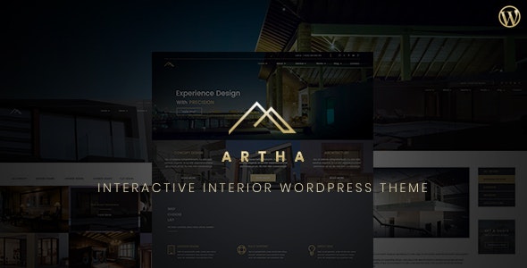 Artha v2.0 - Interactive Interior WordPress Theme