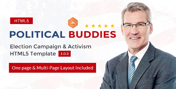 Political Buddies v1.0 - Election Campaign & Activism HTML5 Template