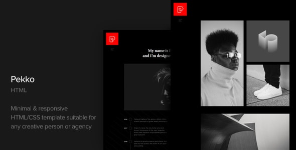 Pekko v1.0 - Minimal Black HTML Template