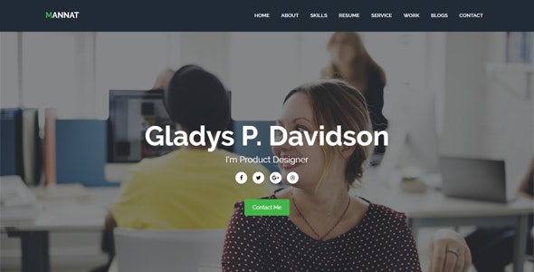 Mannat v1.0 - Responsive One Page Personal Template