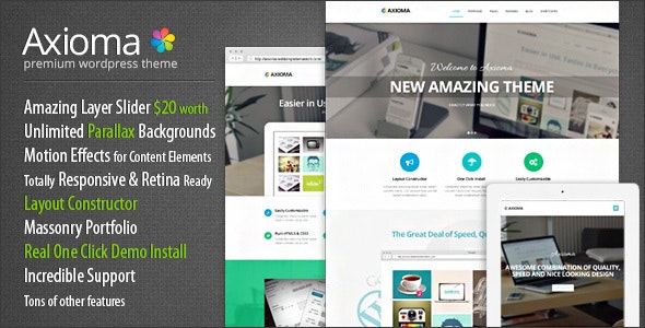 Axioma v1.2.4 - Responsive WP Theme for SEO and Web-design Agencies