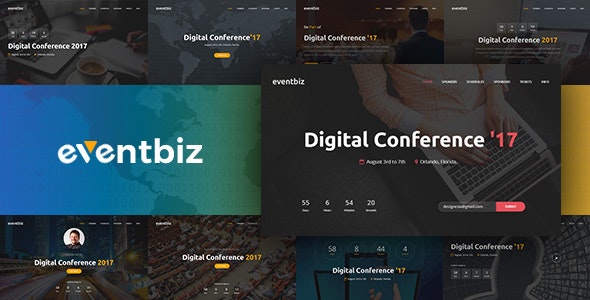 Eventbiz v1.3 - Event, Conference and Seminar Website Template
