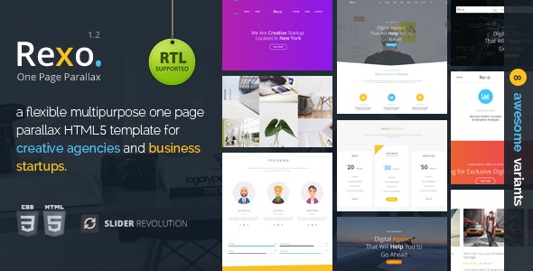 Rexo v1.2 - One Page Parallax