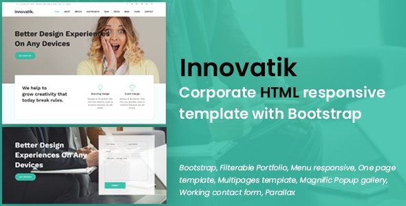 Innovatik v1.0 - Corporate HTML responsive template