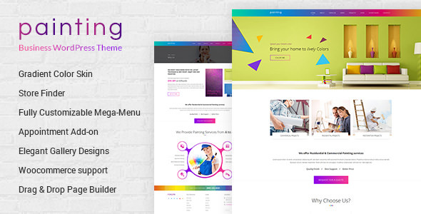 Paint v1.5 - Painting Company WordPress Theme
