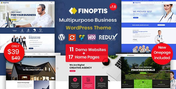 Finoptis v2.4 - Multipurpose Business WordPress Theme