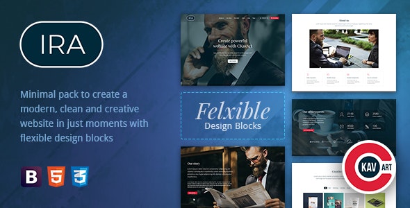 IRA v0.2 - Creative One Page HTML Template