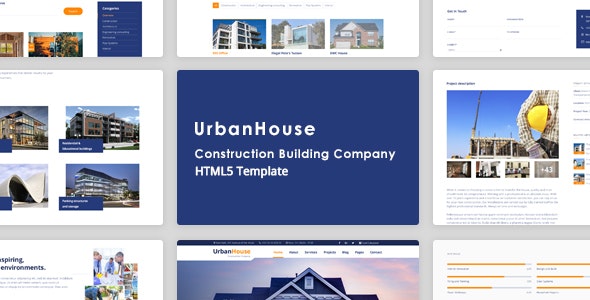 UrbanHouse v1.0 - Construction Renovation HTML5 Template + SASS