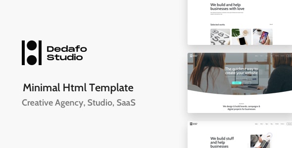 Dedafo v1.0 - Corporate, SaaS, Technology HTML Minimal Template