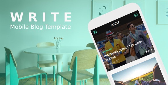 Write v1.0 - Mobile Blog Template