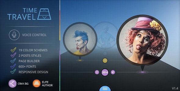 Time Travel v1.9 - Timeline WordPress Theme