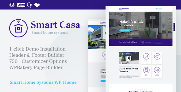 Smart Casa v1.0.2 - Home Automation & Technologies Theme
