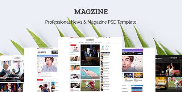 MAGZINE v1.0 - News Magazine Newspaper PSD Templates