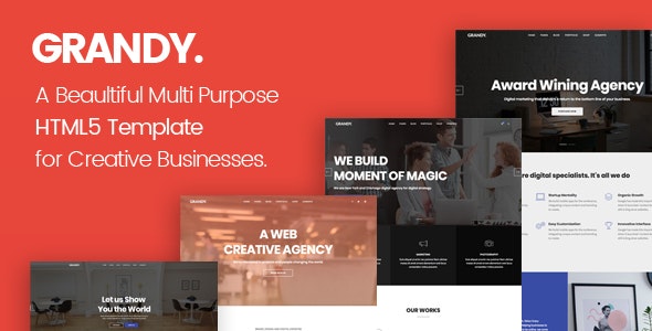 Grandy v1.0 - Creative Multi Purpose Big HTML5 Template
