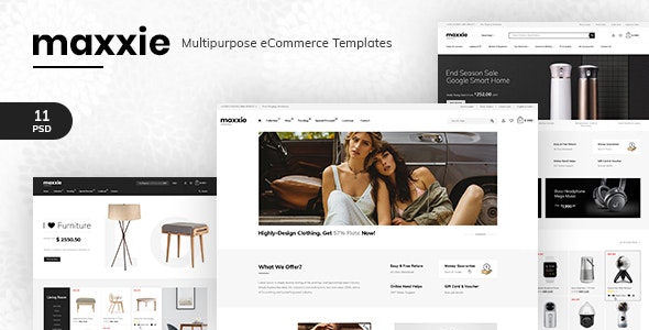 Maxxie v1.0 - Multipurpose eCommerce PSD Template