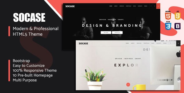 Socase v1.0 - Multipurpose HTML5 Template