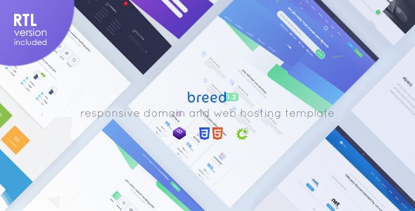 Breed Hosting - WHMCS & HTML Web Hosting Template