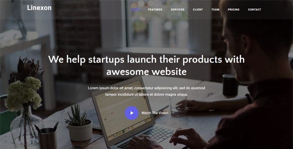 Linexon v1.0 - Responsive Bootstrap 4 Landing Page Template