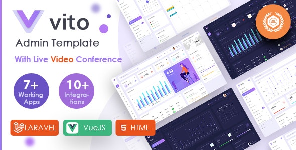 Vito v2.0.1 - Vue, Laravel, HTML Admin Dashboard Template