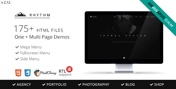 Rhythm v2.13 - Multipurpose One/Multi Page Template