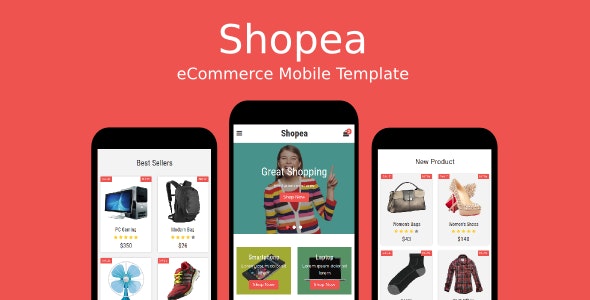 Shopea v1.0 - eCommerce Mobile Template