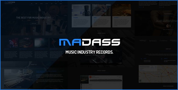 Madass v1.0 - Music Industry HTML Template