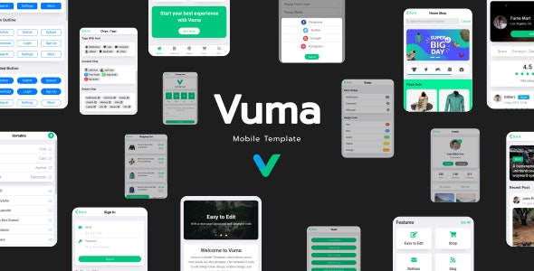 Vuma v1.0 - Mobile Template