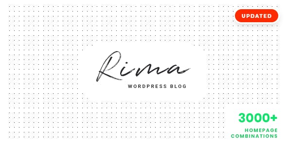 Rima v1.7.7 - Personal Blog WordPress Theme