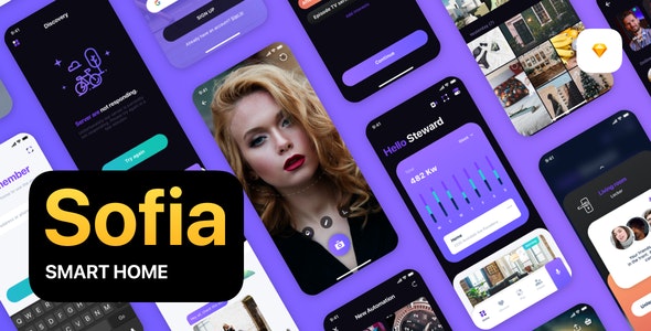 Sofia v1.0 - Smart Home UI Kit