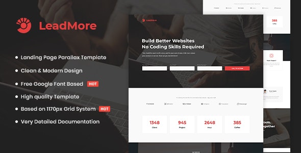 LeadMore v1.0 - HTML5 Landing Page