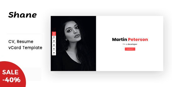 Shane v1.0 - Personal Portfolio Template