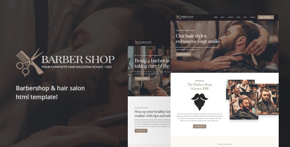 BarberShop & Hair Salon v1.0 - HTML Template
