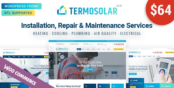 Termosolar v2.1 - Maintenance Services WordPress Theme