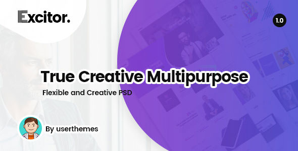 Download Excitor – Creative & Clean Multipurpose Business, Portfolio, Agencies PSD Template | Free Nulled Scripts
