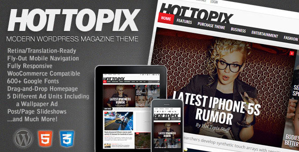 Hot Topix v3.3.1 - Modern Wordpress Magazine Theme