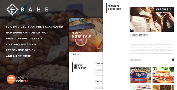 Bahe v1.2 - Responsive One Page Portfolio Theme