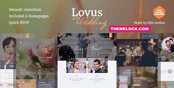 Lovus v1.0.2 - Wedding Website Template