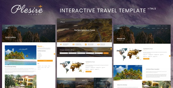 Plesire v1.0 - Interactive Travel Template
