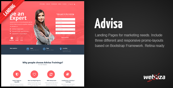 Download Advisa – Marketing Landing Page | Free Nulled Scripts