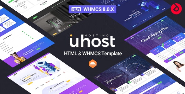 Uhost v1.4 - Web Hosting & WHMCS Template