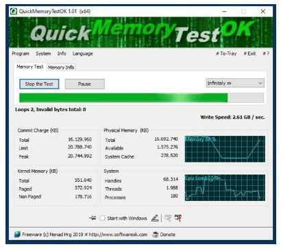 Download QuickMemoryTestOK v5.33 Portable