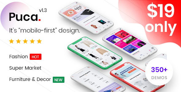 Puca v1.3.5 - Optimized Mobile WooCommerce Theme