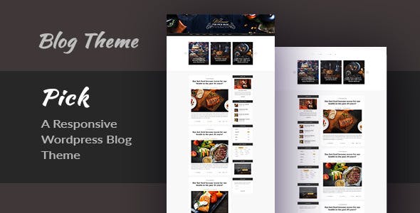 Pick v2.0 - A Responsive WordPress Blog Theme