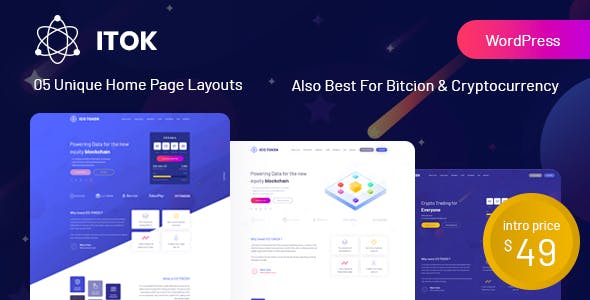 ITok v1.1.16 - ICO and Cryptocurrency WordPress Theme