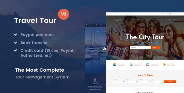 Travel Tour v3.0.3 - Tour Booking, Travel Booking Theme