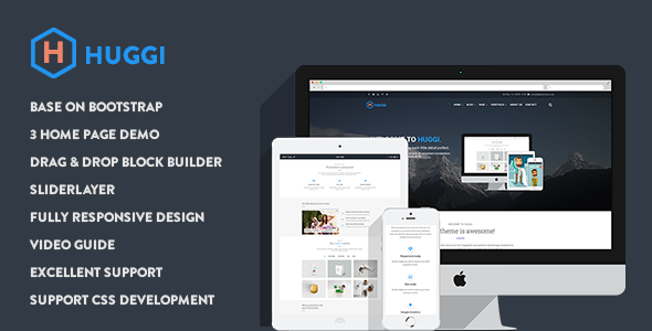 Huggi - Responsive Business Drupal 8.5 Theme